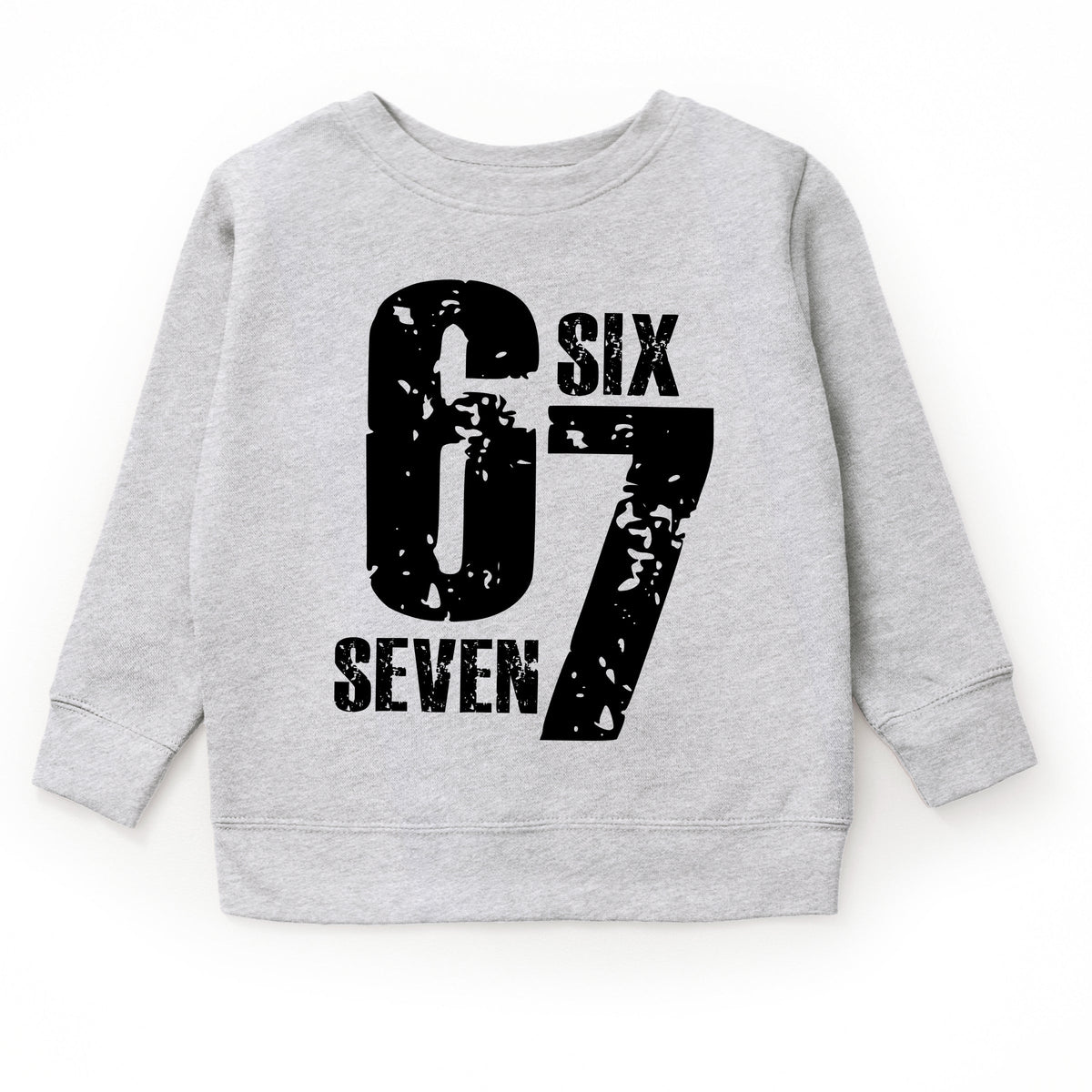 Six Seven Distressed - Youth Graphic Sweatshirt