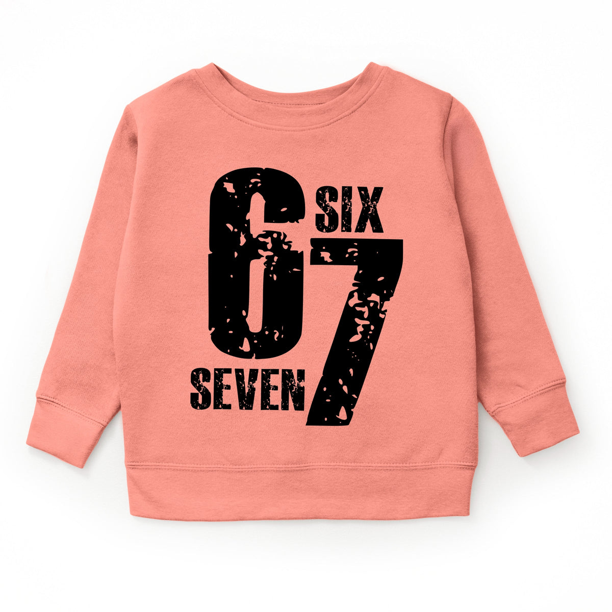 Six Seven Distressed - Youth Graphic Sweatshirt