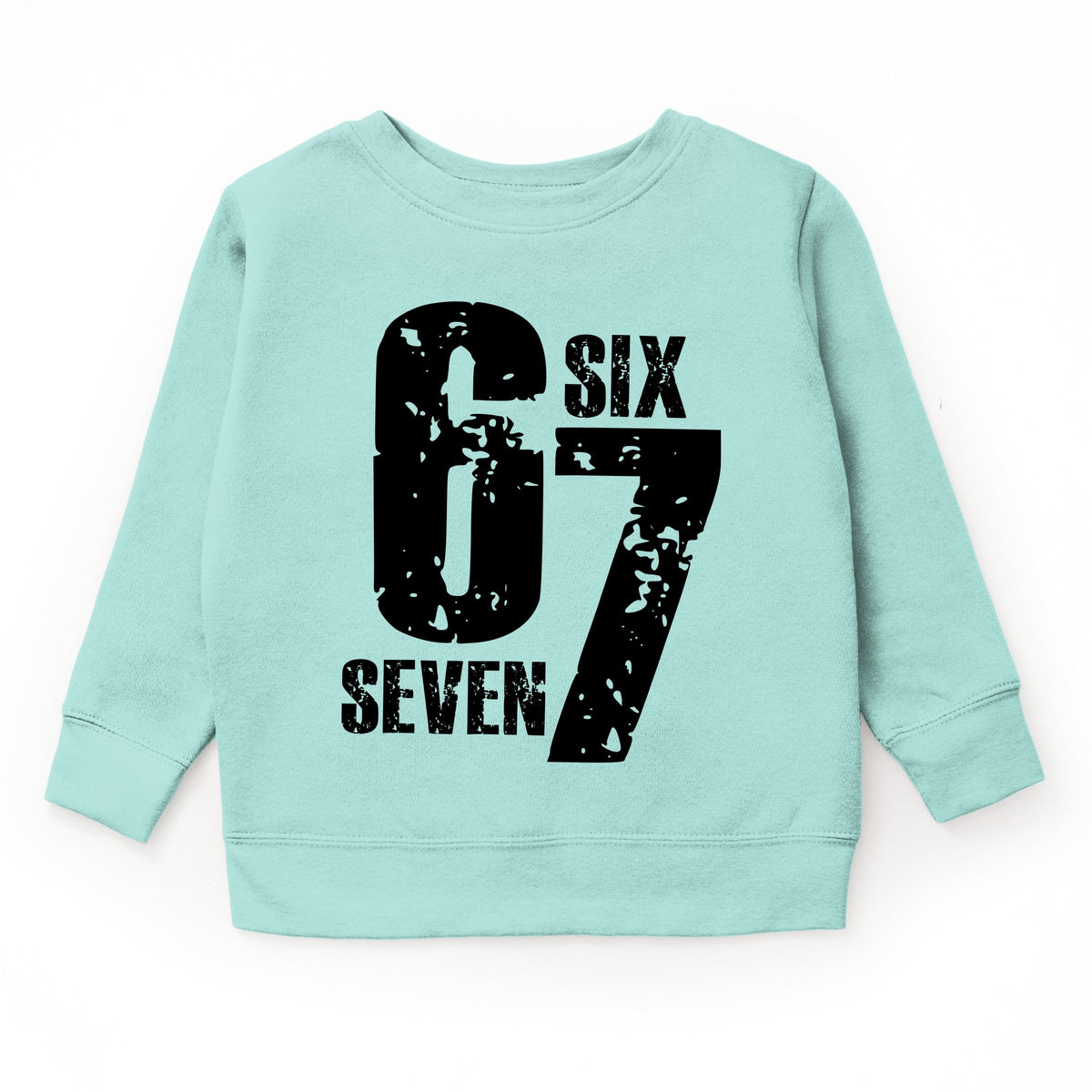 Six Seven Distressed - Youth Graphic Sweatshirt