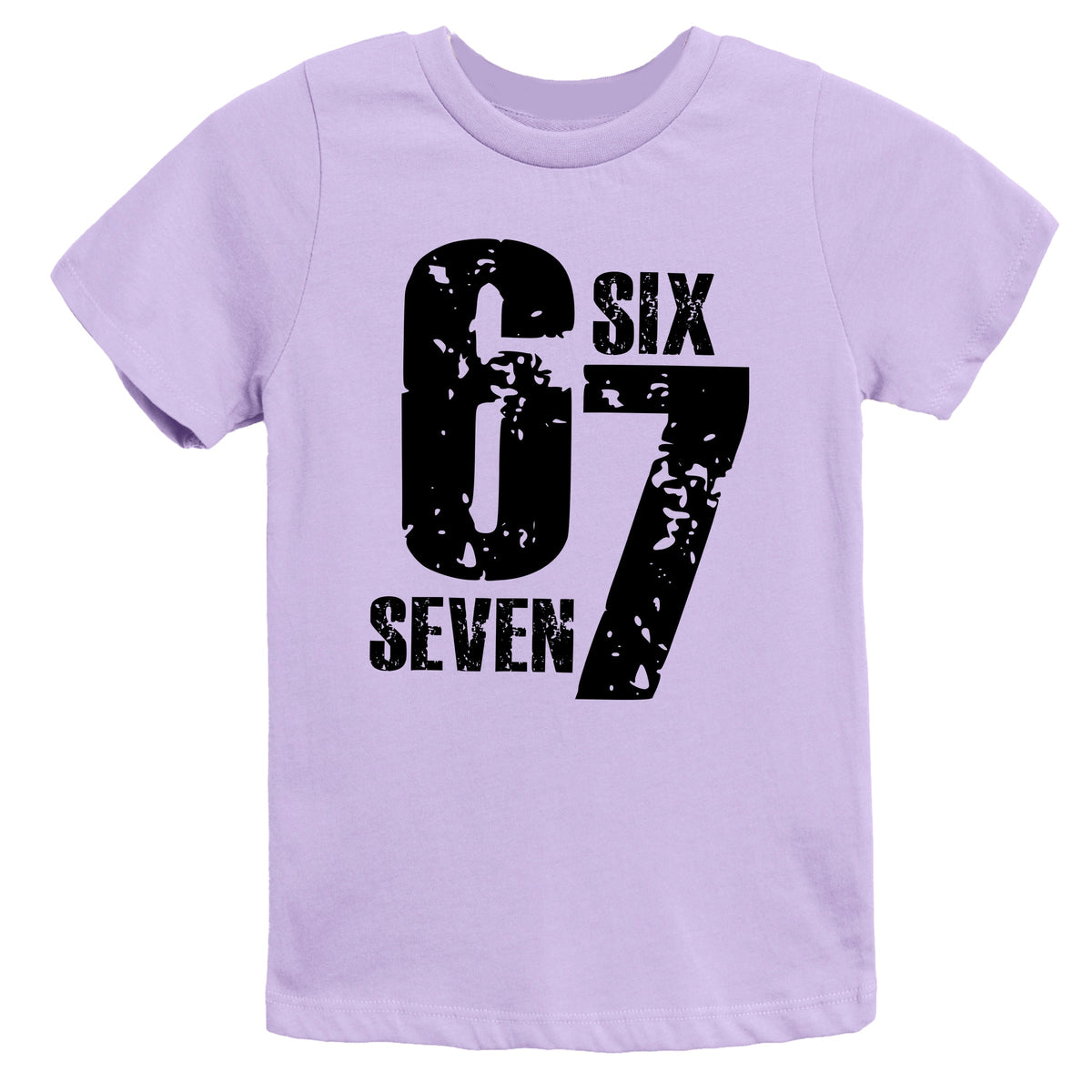 Six Seven Distressed - Youth Short Sleeve Graphic T-Shirt