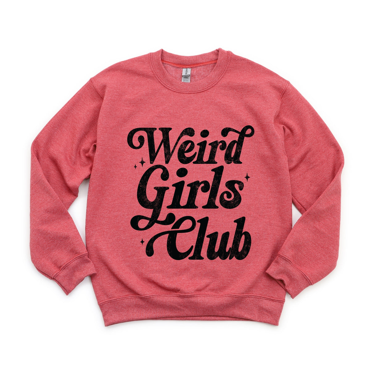 Weird Girls Club Distressed - Women's Graphic Sweatshirt