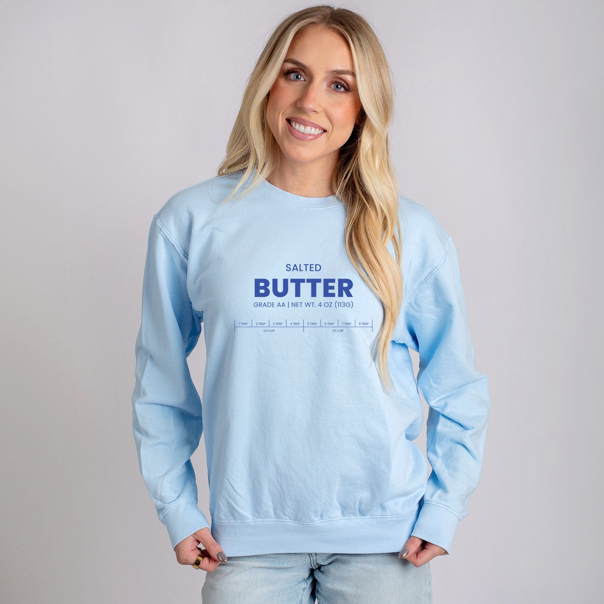 Salted Butter - Women's Lightweight Garment Dyed Sweatshirt