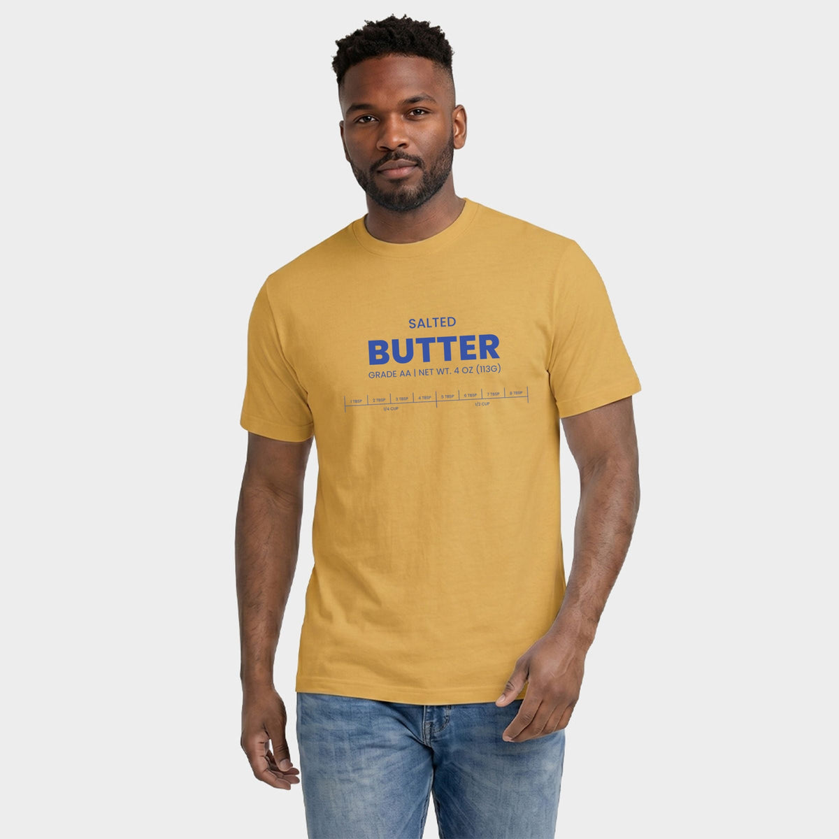 Salted Butter - Men's Garment Dyed Graphic T-Shirt