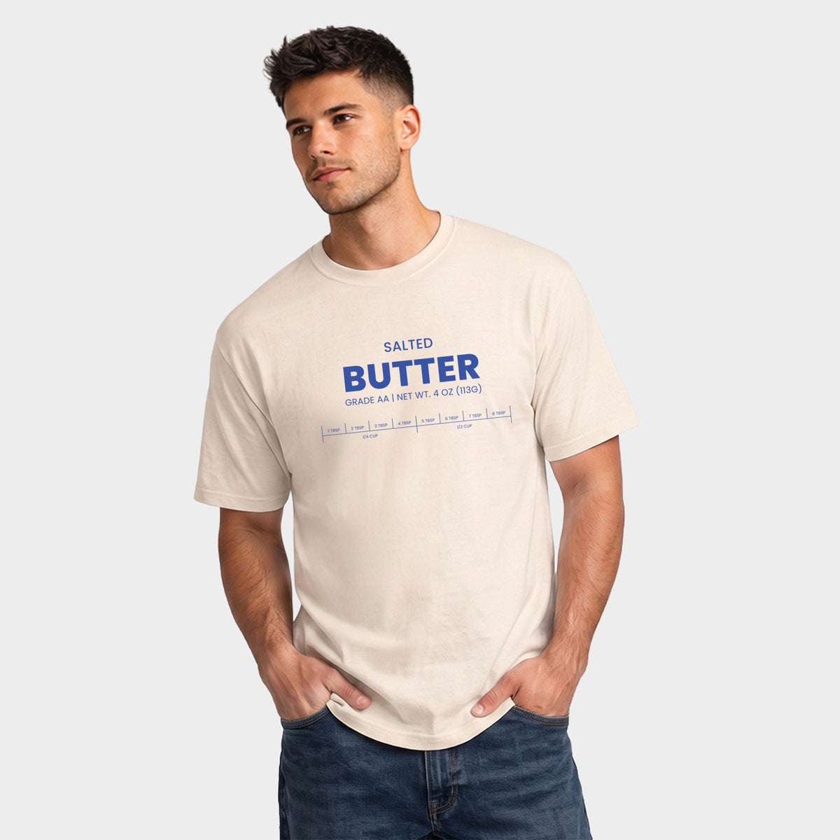 Salted Butter - Men's Garment Dyed Graphic T-Shirt