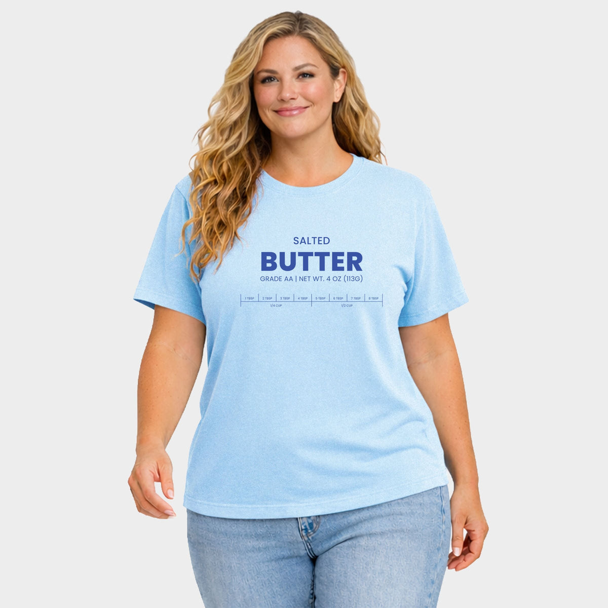 Salted Butter - Women's Plus Garment Dyed Tee