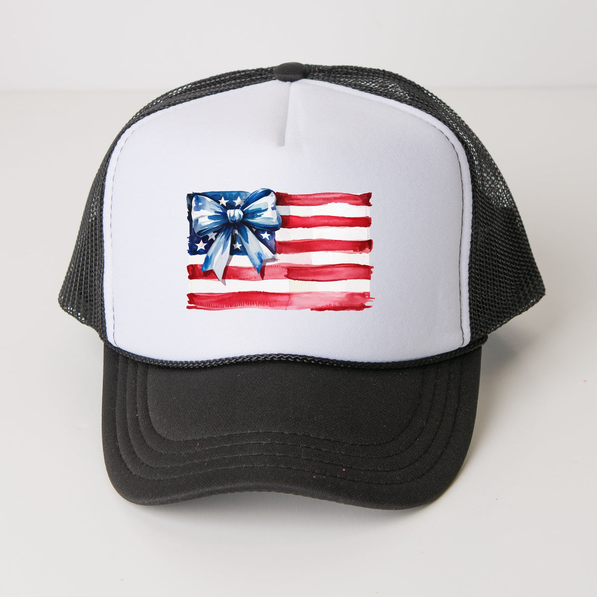 USA Flag Coquette - Youth Graphic Foam Trucker Hat