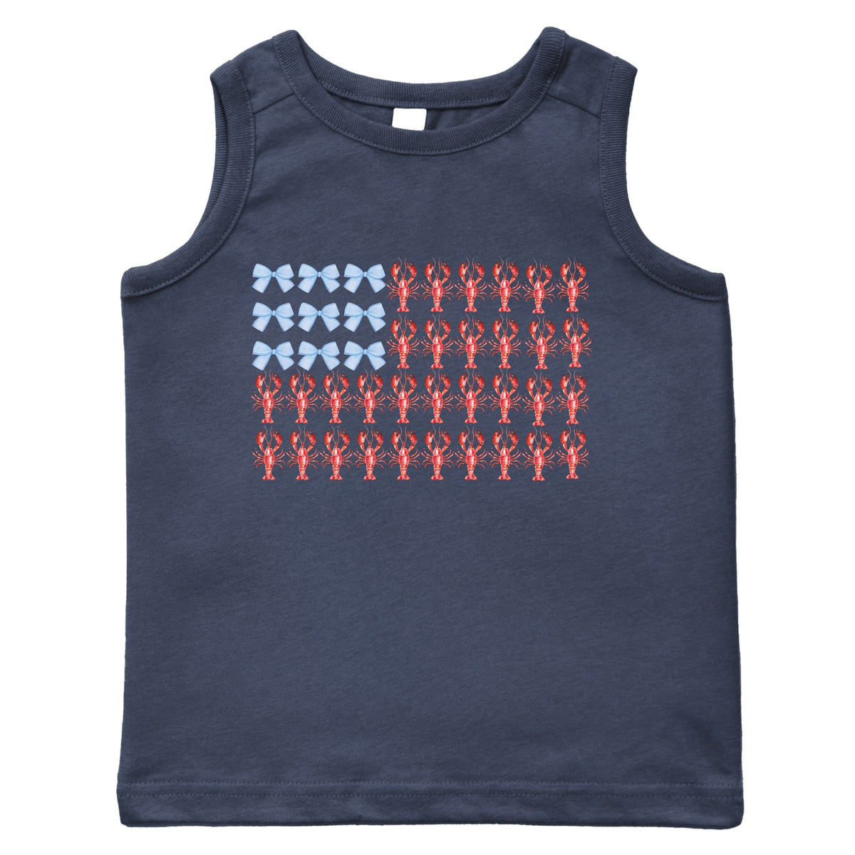 Lobster American Flag Coquette - Toddler Graphic Tank