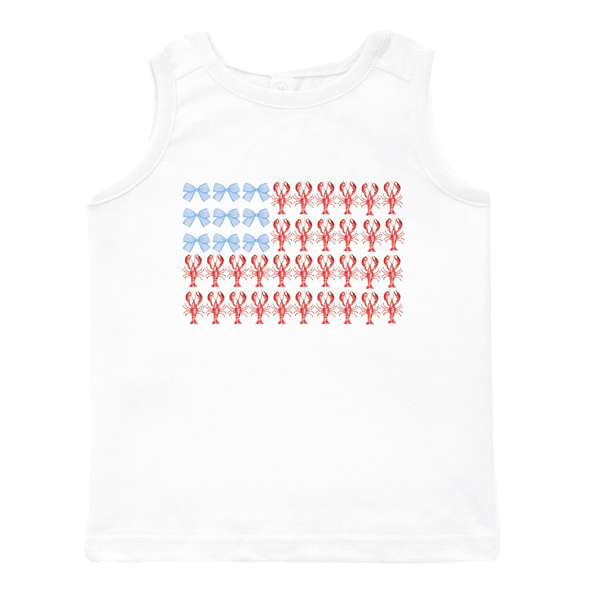 Lobster American Flag Coquette - Toddler Graphic Tank