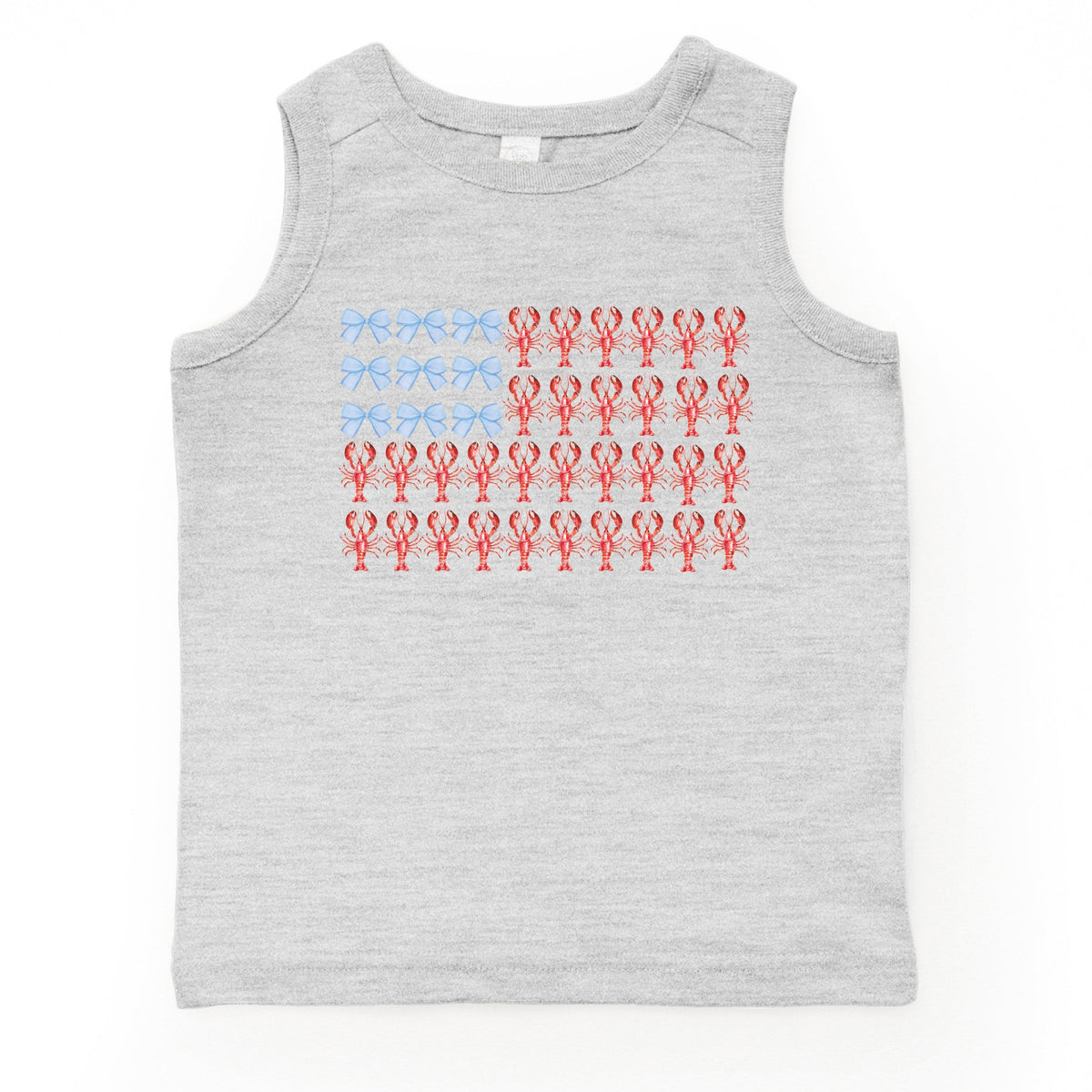 Lobster American Flag Coquette - Toddler Graphic Tank