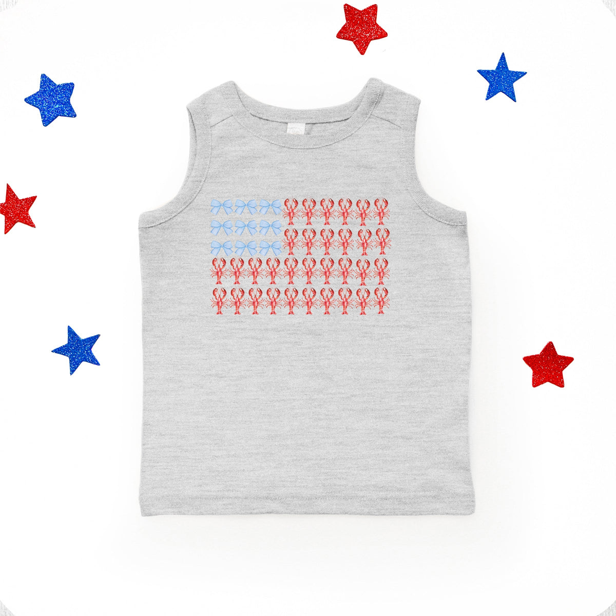 Lobster American Flag Coquette - Youth Tank Top