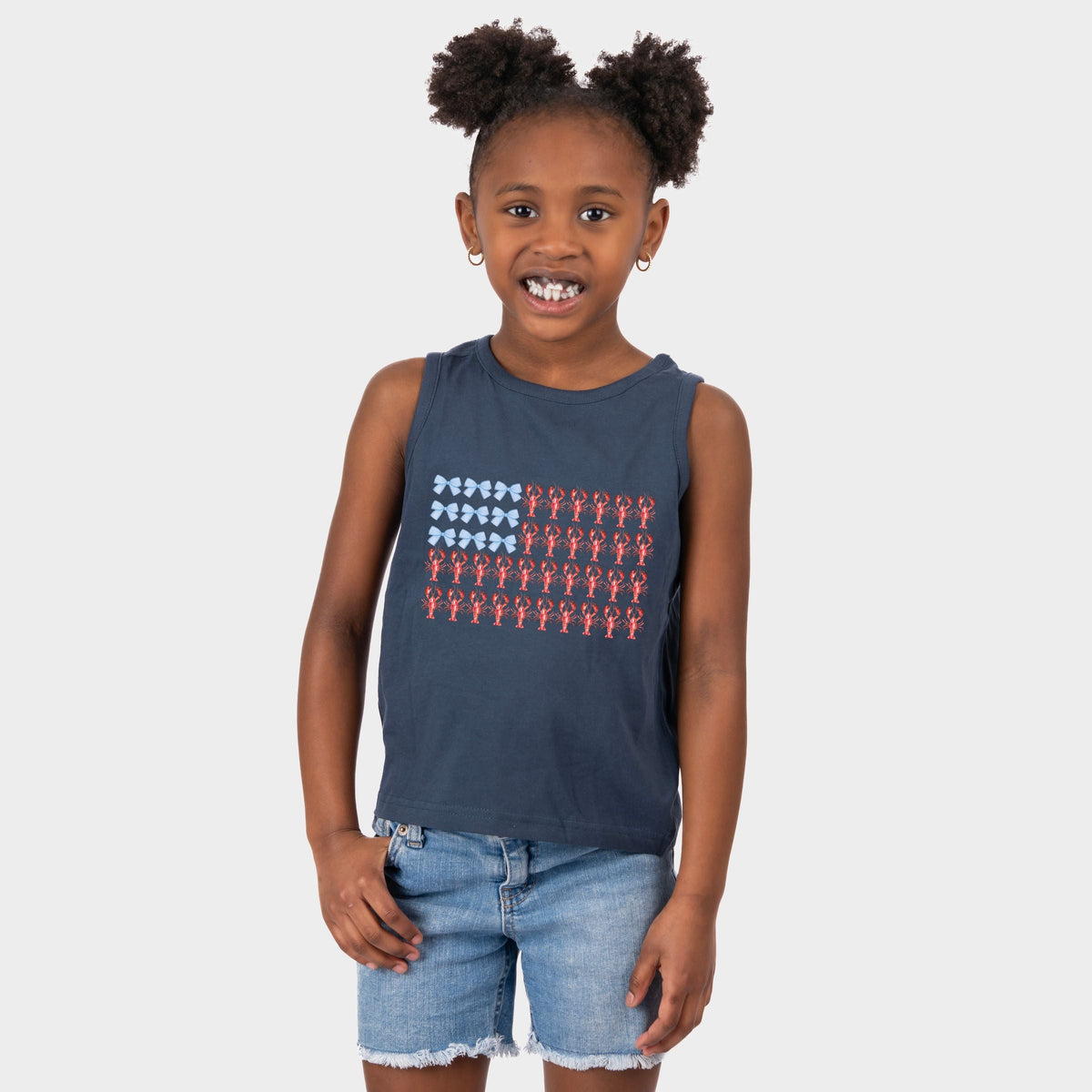 Lobster American Flag Coquette - Youth Tank Top