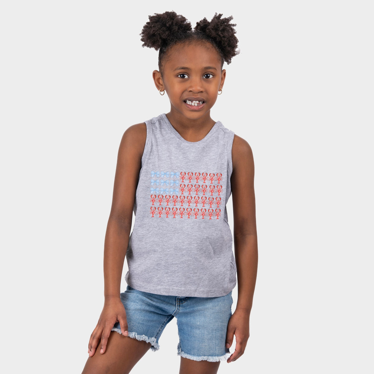 Lobster American Flag Coquette - Youth Tank Top