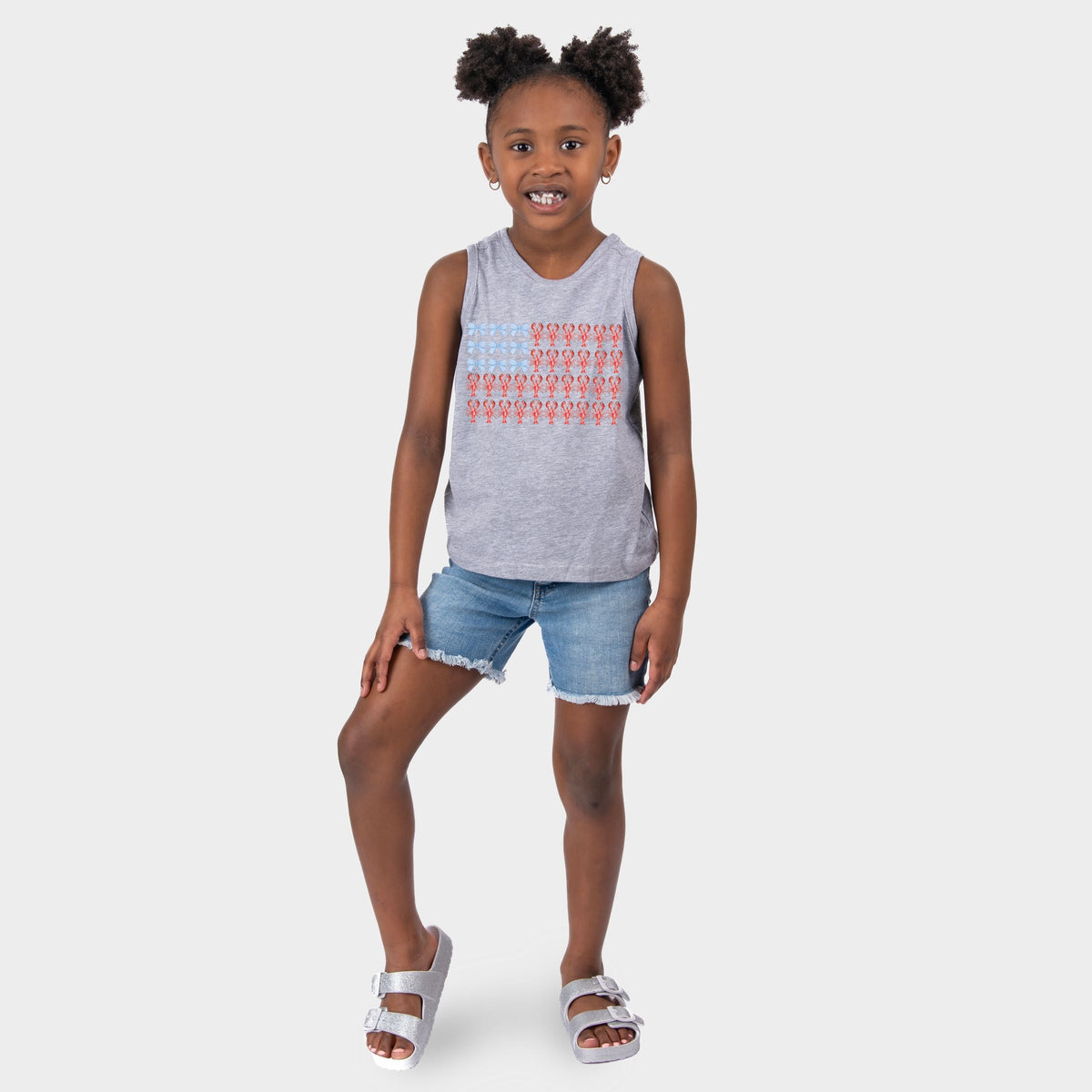 Lobster American Flag Coquette - Youth Tank Top