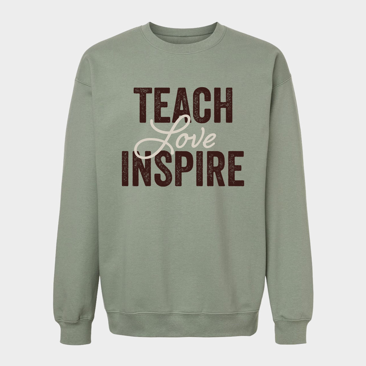 Teach Love Inspire Brown -  Women's Plus Sweatshirt