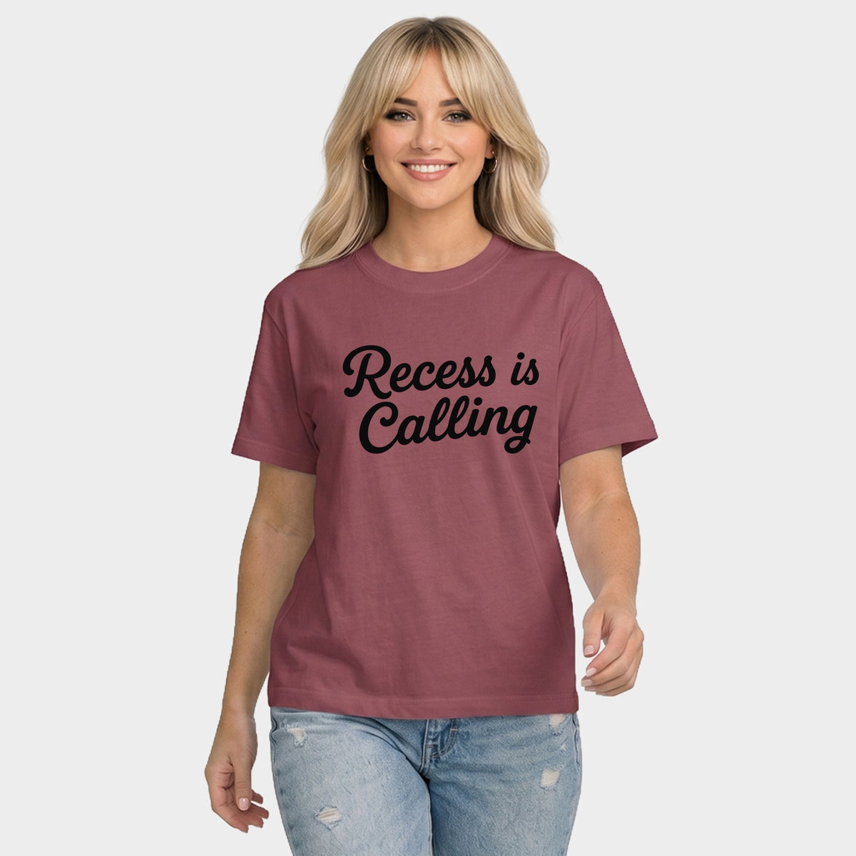 Recess Is Calling - Women's Relaxed Boxy Tee