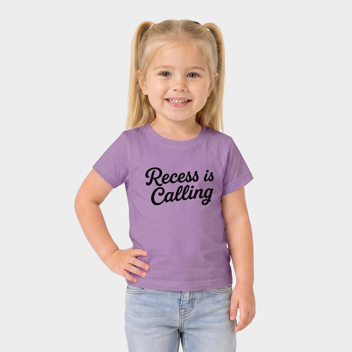 Recess Is Calling  - Toddler Short Sleeve Graphic T-Shirt