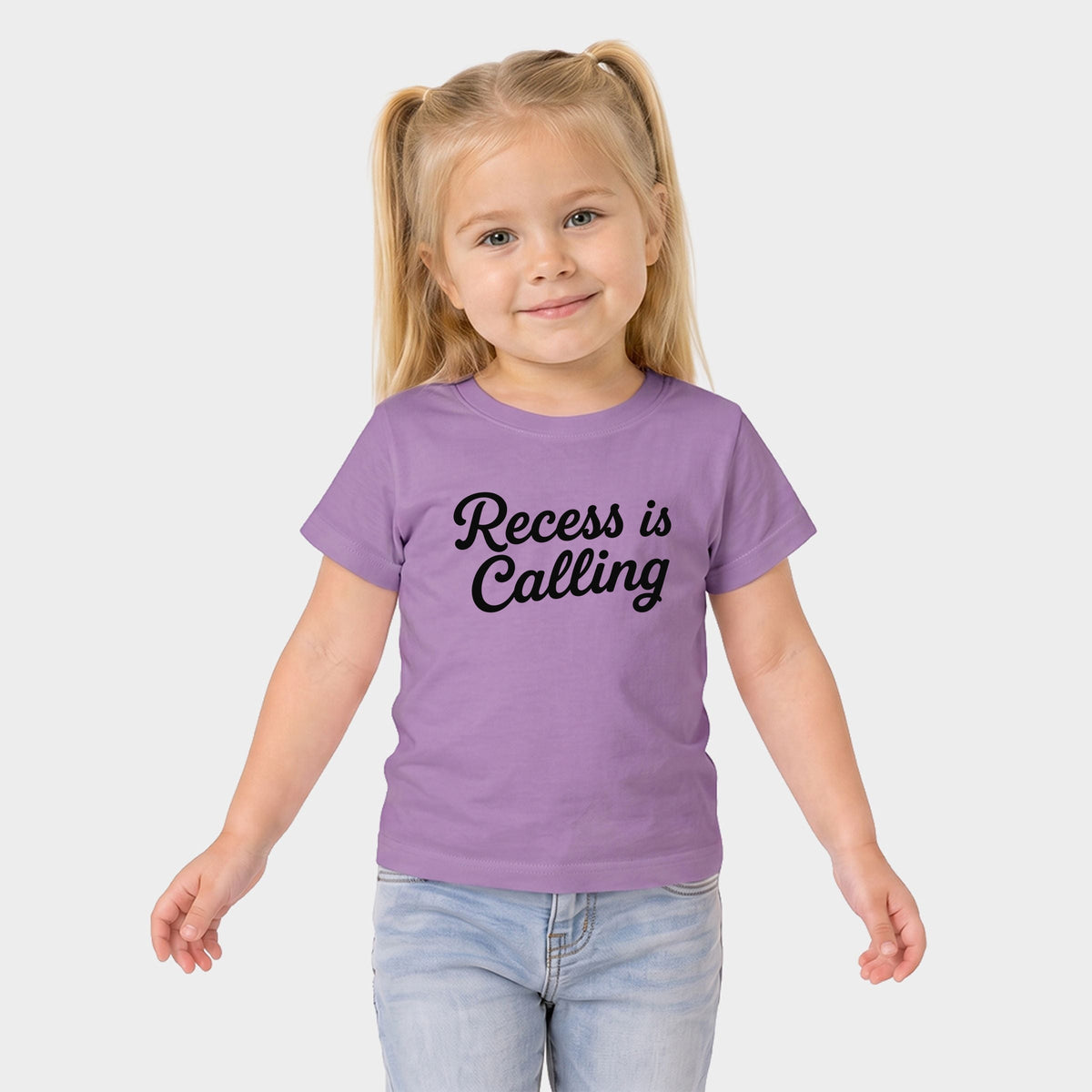 Recess Is Calling  - Toddler Short Sleeve Graphic T-Shirt