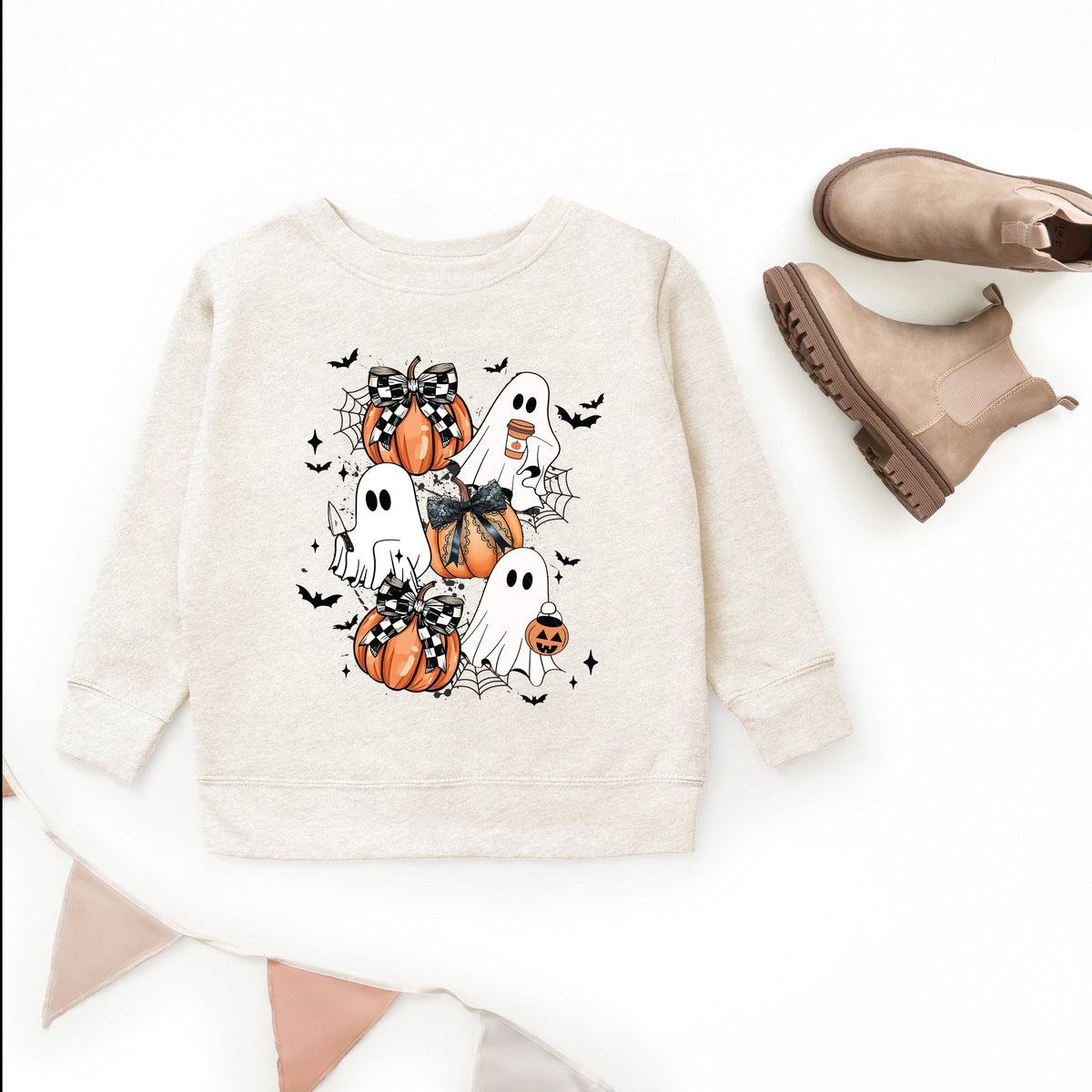 Coquette Ghost Collage - Youth Graphic Sweatshirt