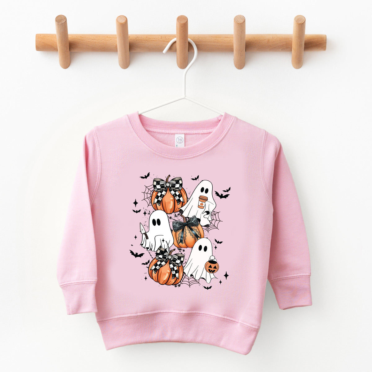 Coquette Ghost Collage - Toddler Graphic Sweatshirt