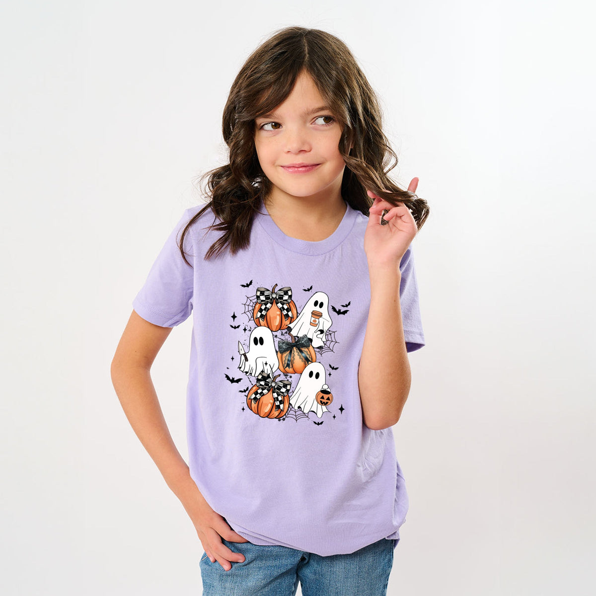 Coquette Ghost Collage - Youth Short Sleeve Graphic T-Shirt