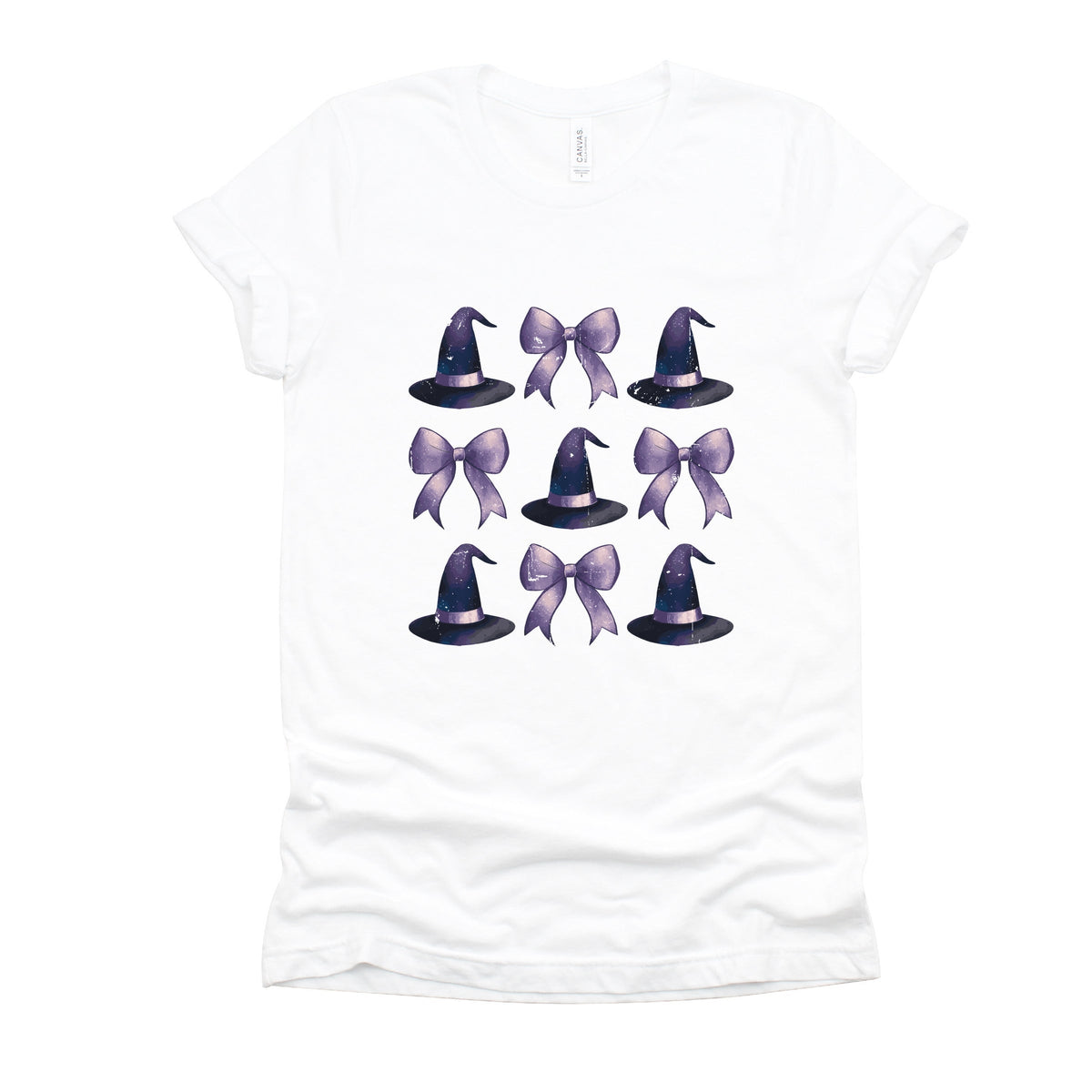 Coquette Witch Hat Collage - Women's Short Sleeve Graphic T-Shirt
