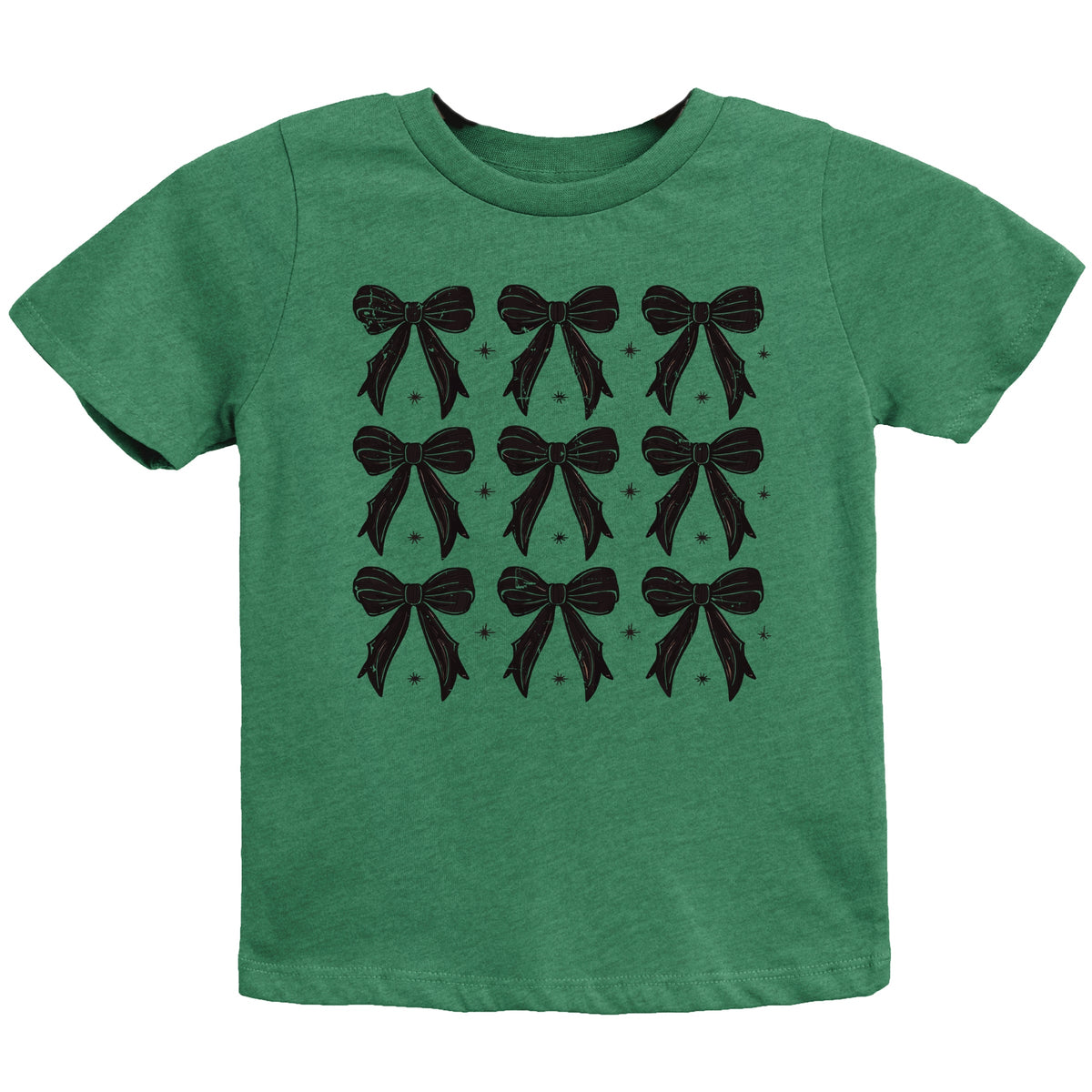 Coquette Black Bows Collage Distressed - Youth Short Sleeve Graphic T-Shirt