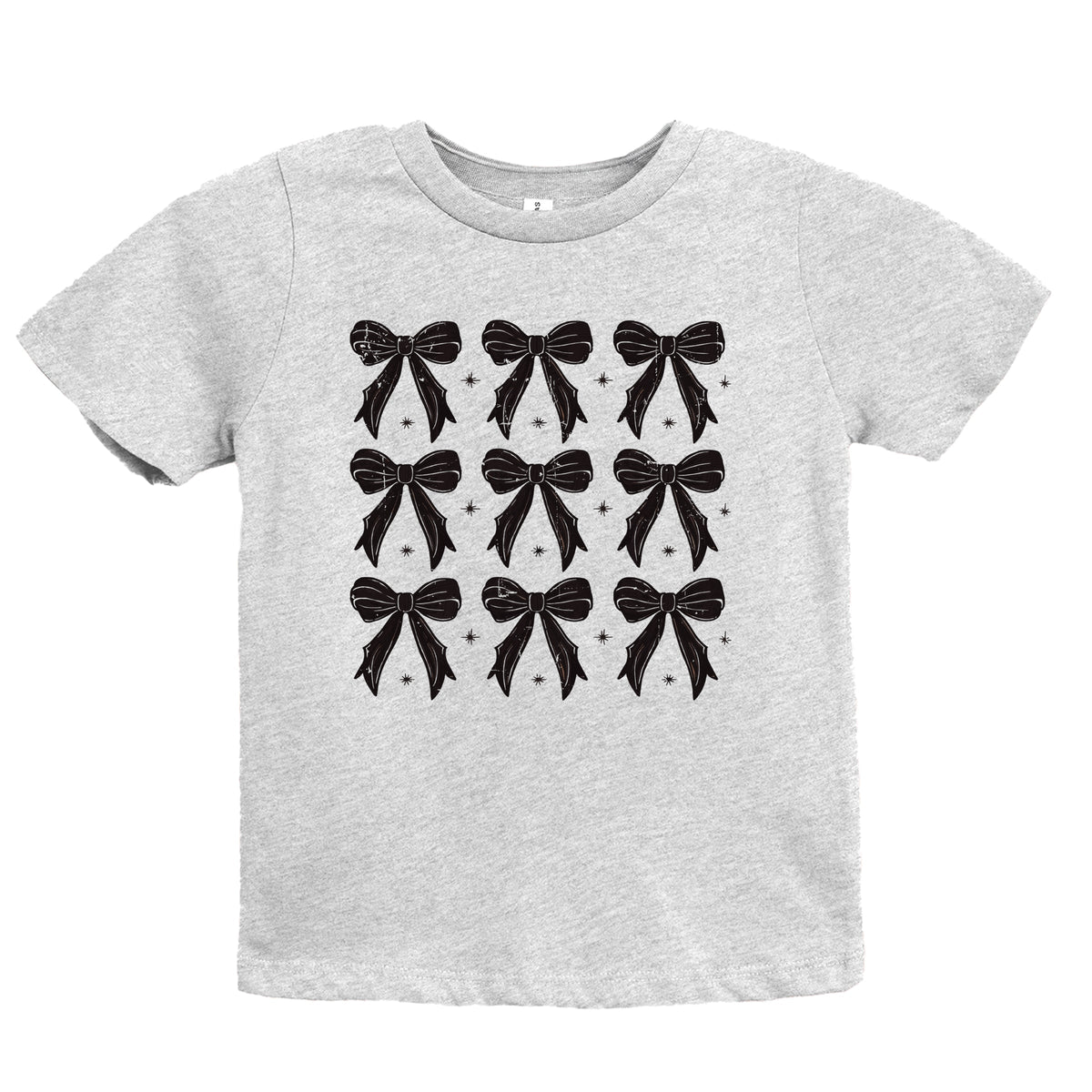 Coquette Black Bows Collage Distressed - Youth Short Sleeve Graphic T-Shirt