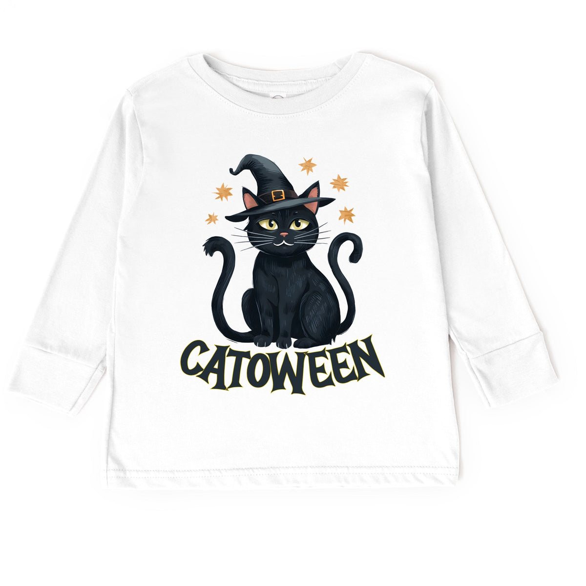 Catoween Cat - Toddler Long Sleeve Graphic Tee