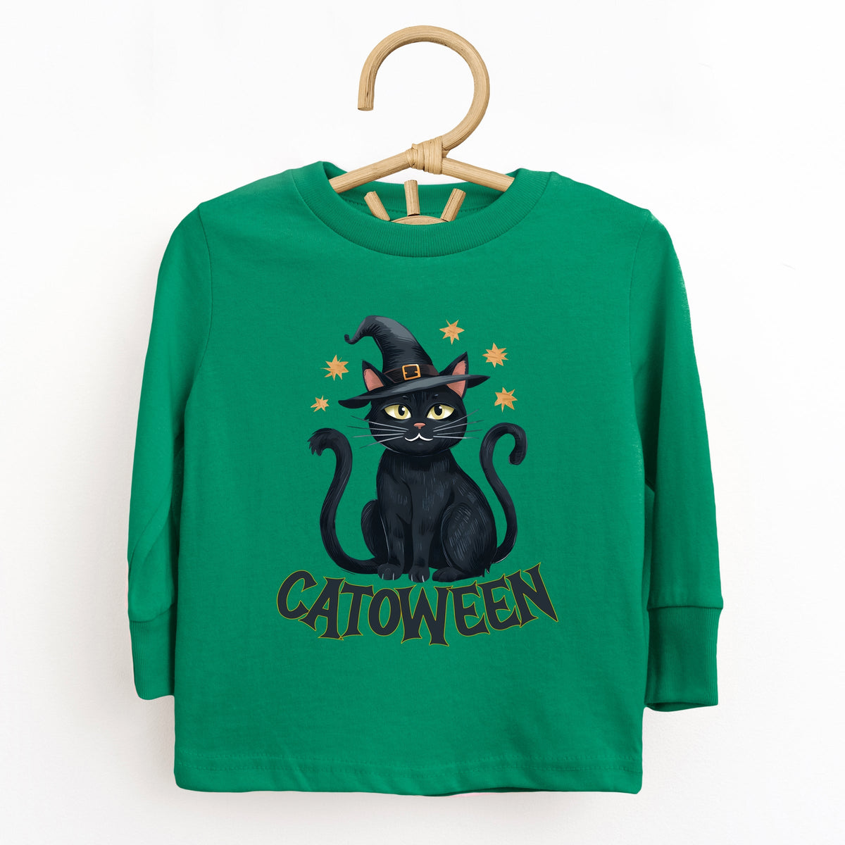Catoween Cat - Toddler Long Sleeve Graphic Tee