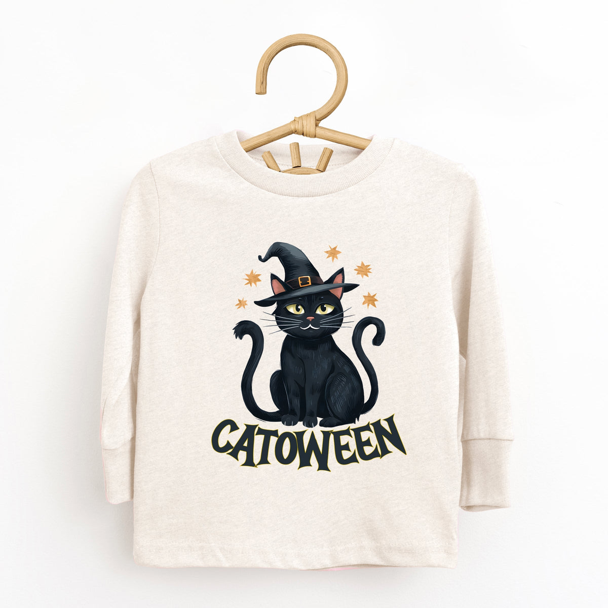 Catoween Cat - Toddler Long Sleeve Graphic Tee