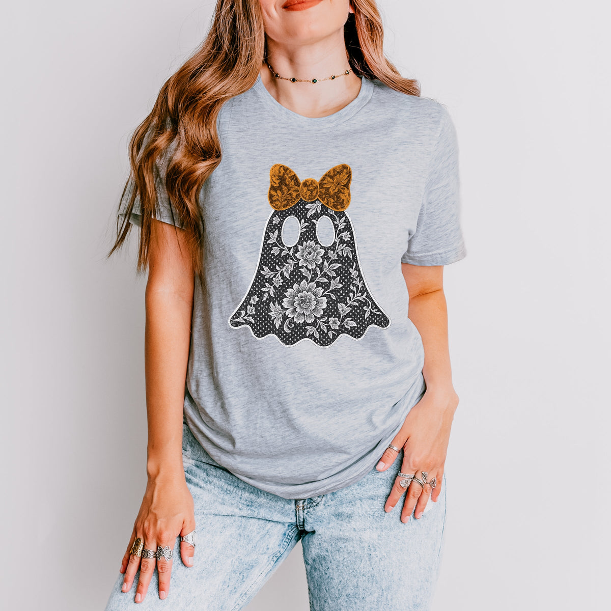 Lace Ghost - Women's Short Sleeve Graphic T-Shirt