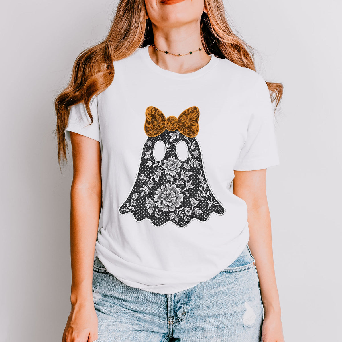 Lace Ghost - Women's Short Sleeve Graphic T-Shirt