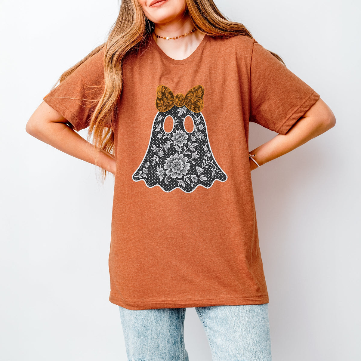 Lace Ghost - Women's Short Sleeve Graphic T-Shirt