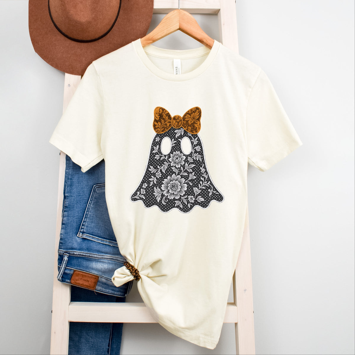 Lace Ghost - Women's Short Sleeve Graphic T-Shirt