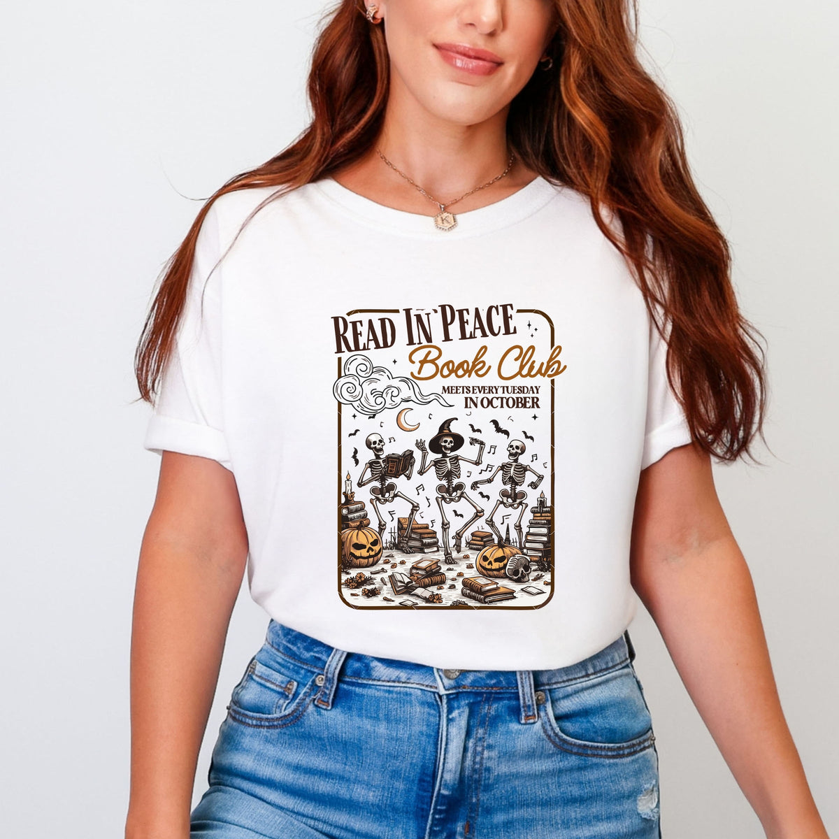 Read In Peace Book Club - Garment Dyed Tee