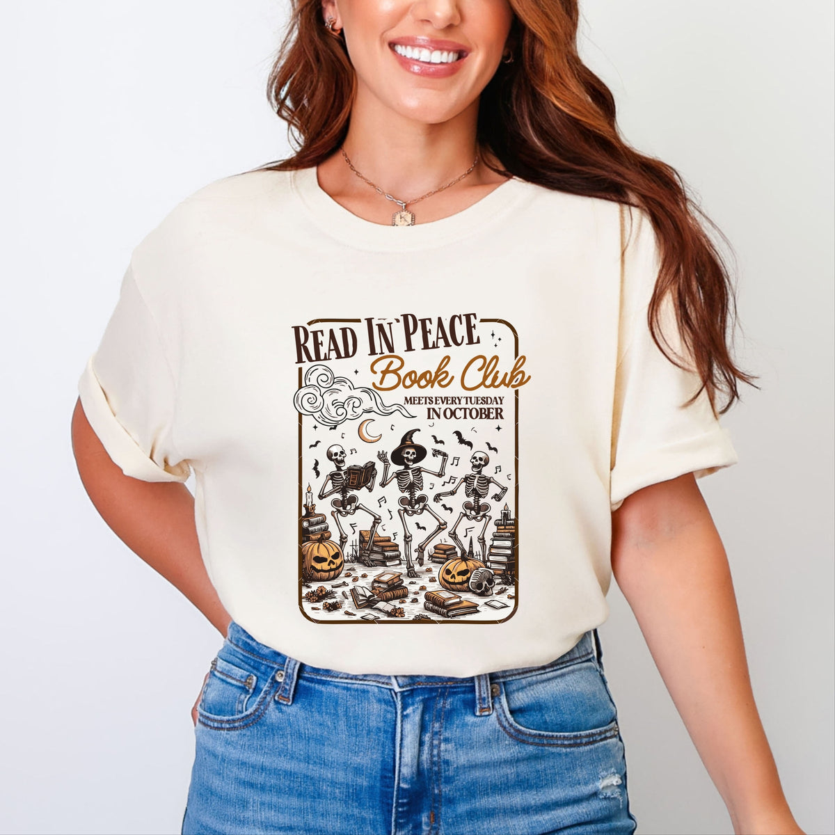 Read In Peace Book Club - Garment Dyed Tee