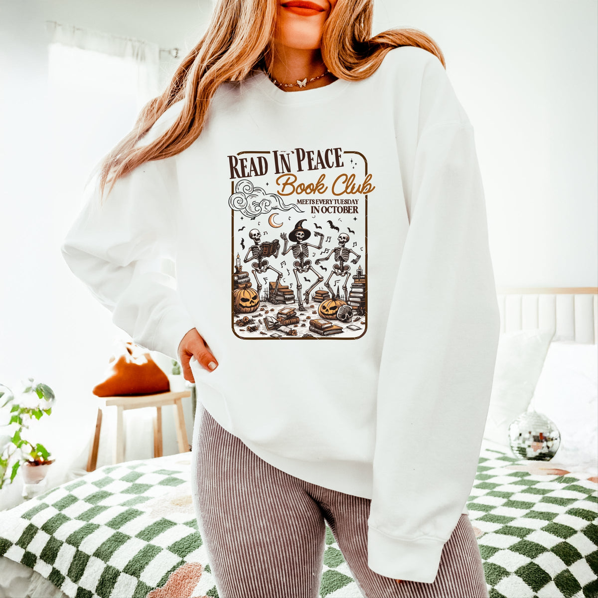 Read In Peace Book Club - Lightweight Garment Dyed Sweatshirt