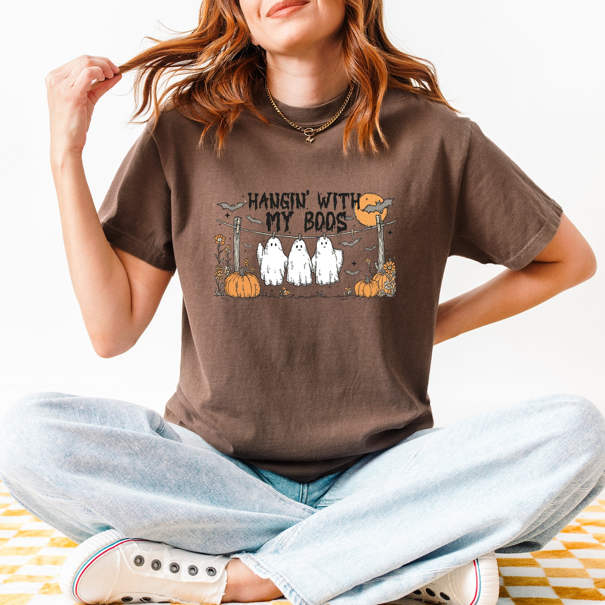 Hangin' With My Boos - Garment Dyed Tee