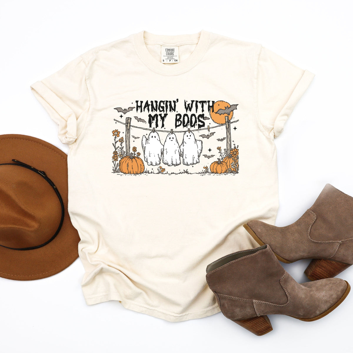 Hangin' With My Boos - Garment Dyed Tee