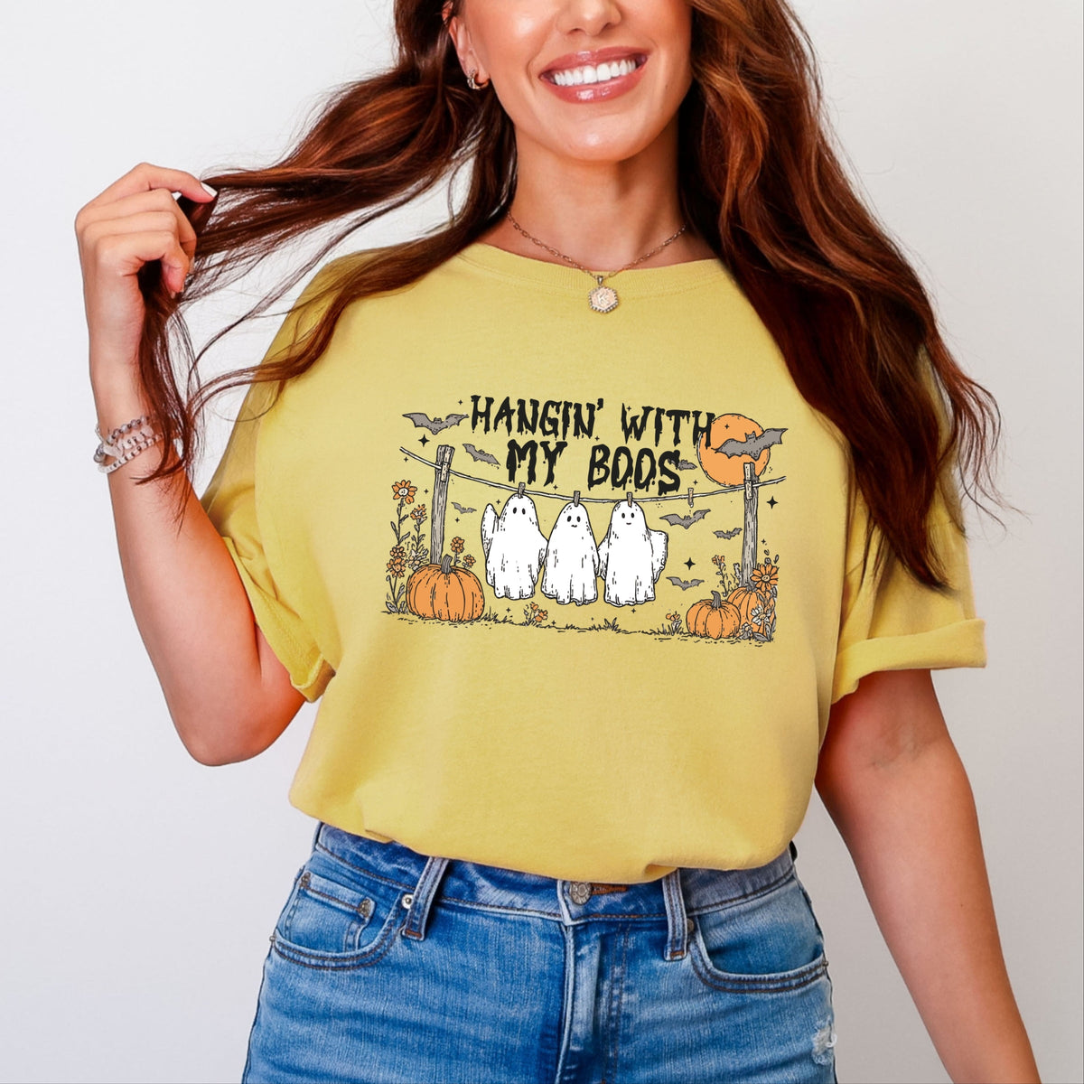 Hangin' With My Boos - Garment Dyed Tee