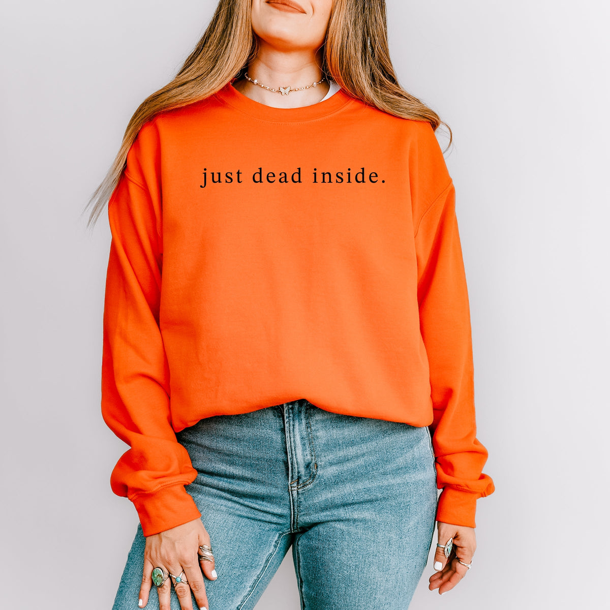 Just Dead Inside Typewriter - Women's Sweatshirt
