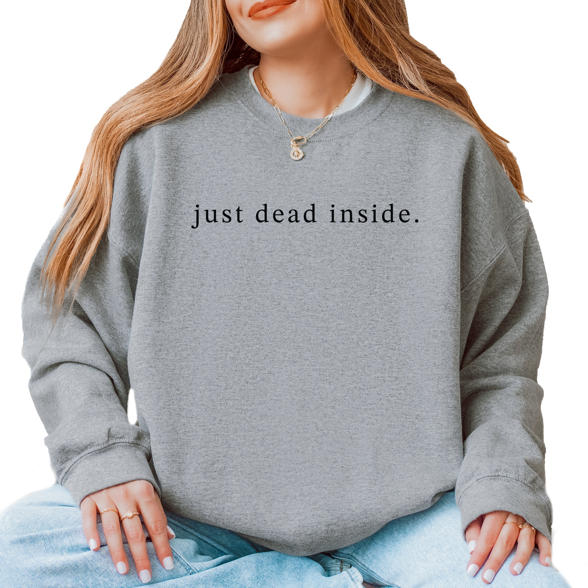 Just Dead Inside Typewriter - Women's Sweatshirt
