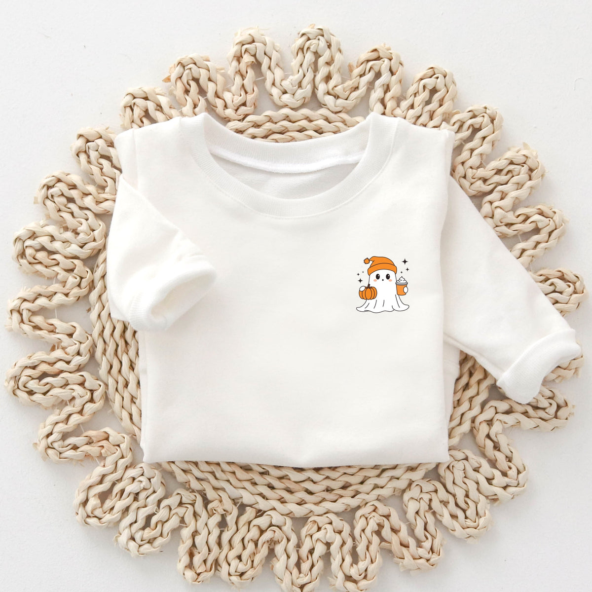 Ghost Pumpkin Spice Sparkle - Toddler Graphic Sweatshirt and Youth Graphic Sweatshirt