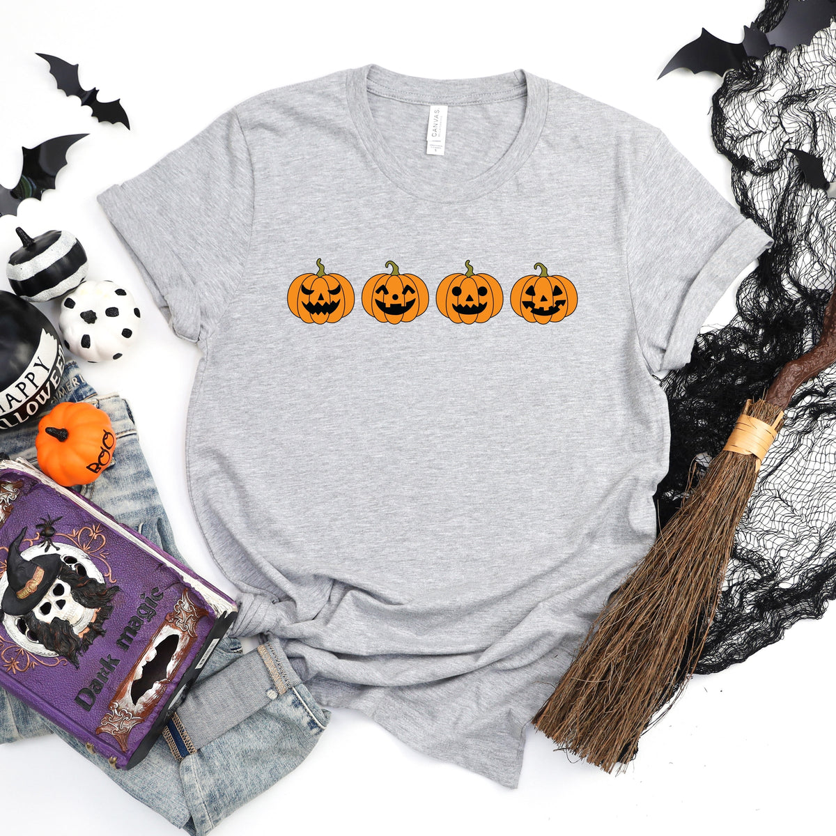 Four Pumpkins - Women's Short Sleeve Graphic T-Shirt