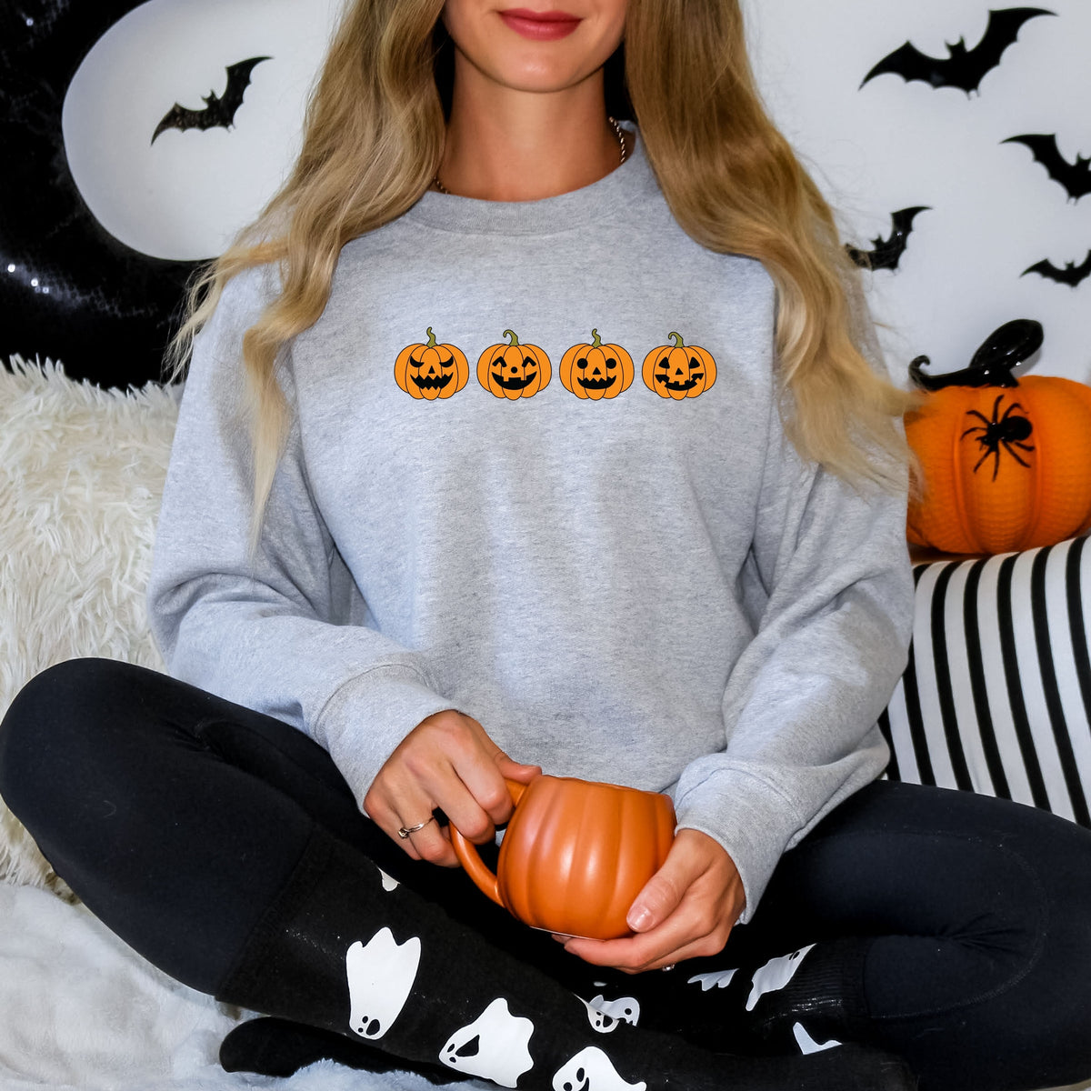 Four Pumpkins - Women's Graphic Sweatshirt