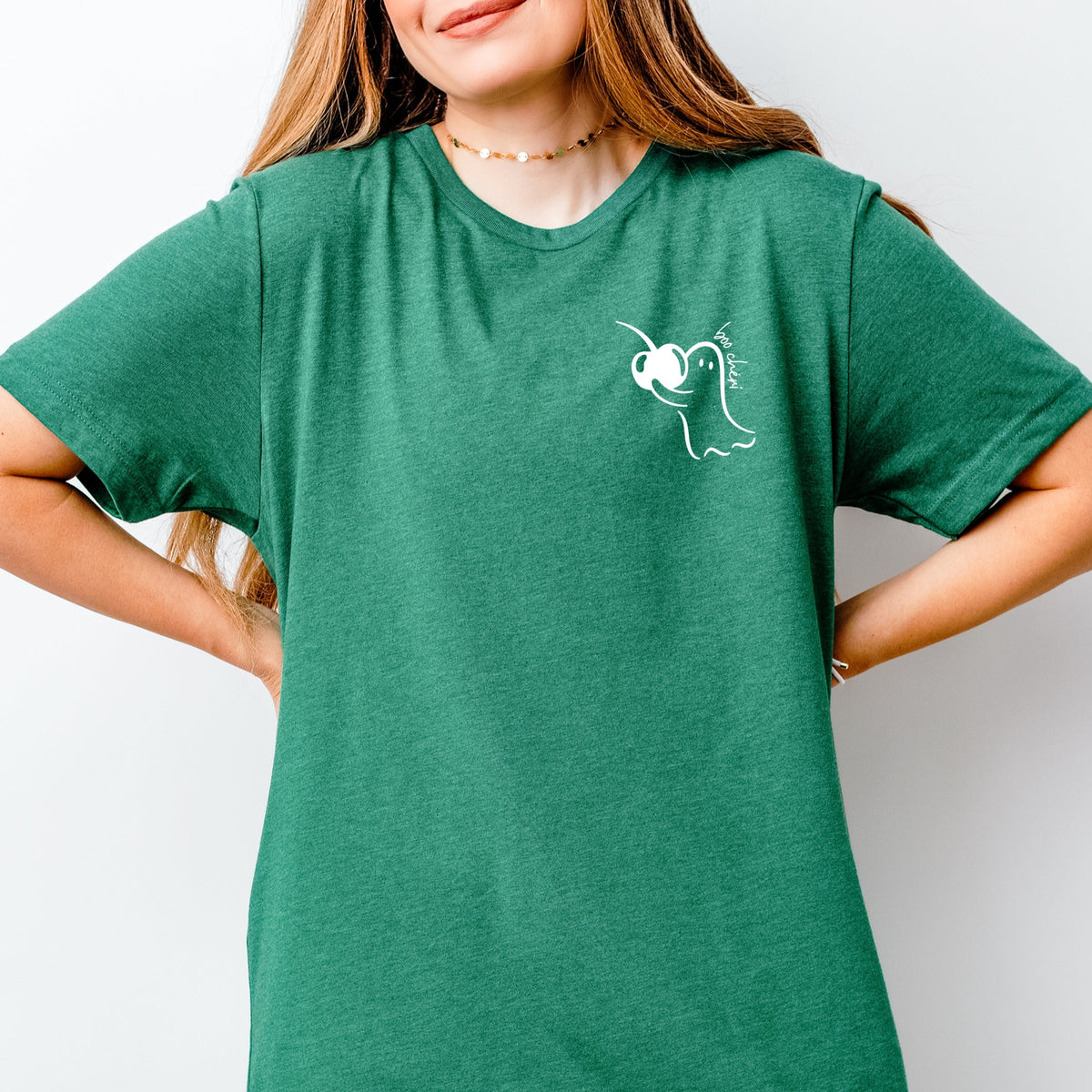 Boo Cheri Ghost - Women's Short Sleeve Graphic T-Shirt