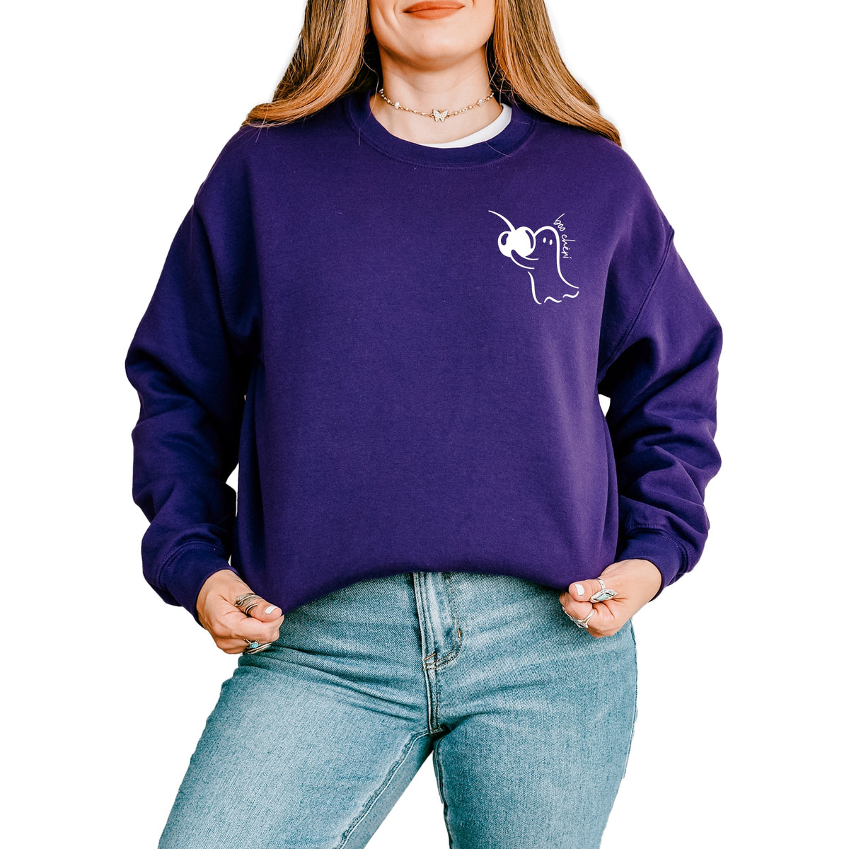 Boo Cheri Ghost - Women's Graphic Sweatshirt