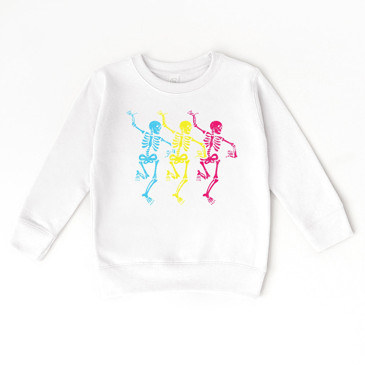 Three Skeletons Dancing Neon - Youth Graphic Sweatshirt and Toddler Graphic Sweatshirt