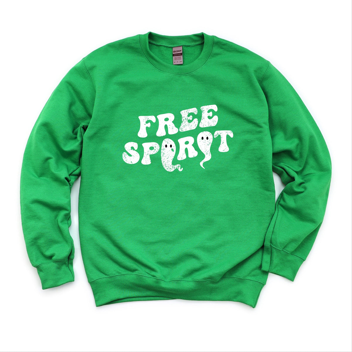 Free Spirit Ghost Distressed - Women's Graphic Sweatshirt