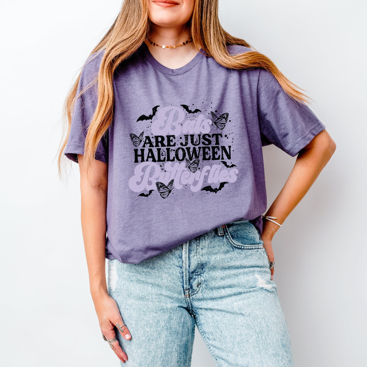 Bats Are Just Halloween Butterflies - Women's Short Sleeve Tee